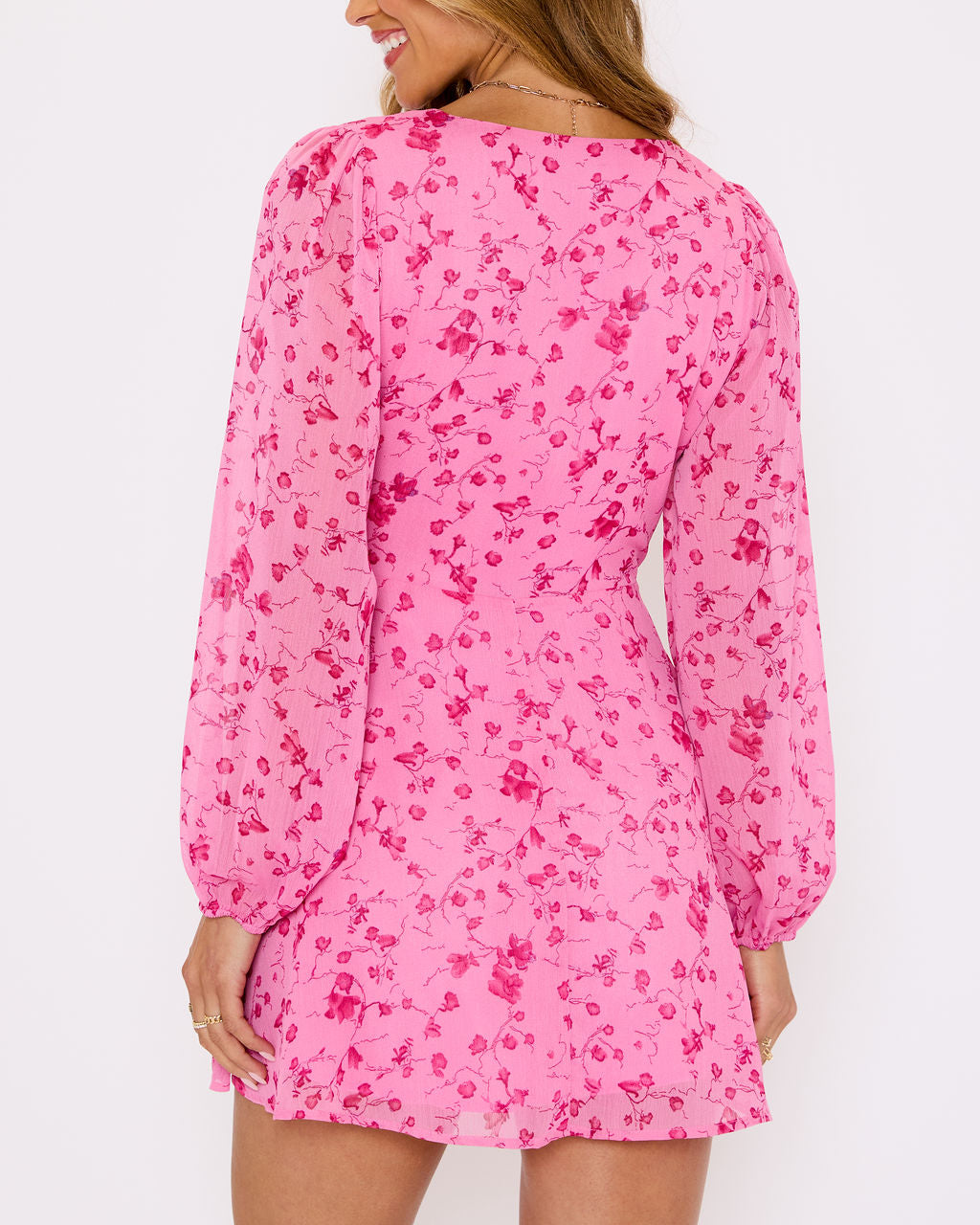 Lily Floral Wrap Mini Dress