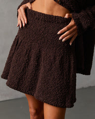 Nutmeg Nap Pleated Mini Skirt