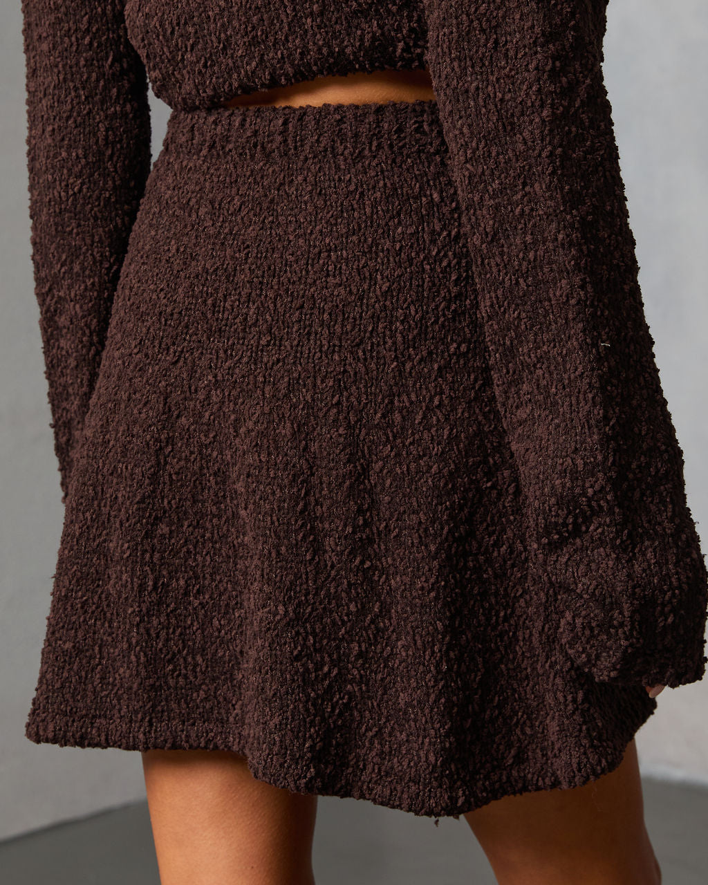 Nutmeg Nap Pleated Mini Skirt