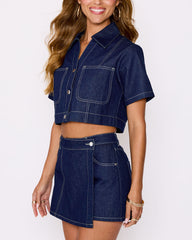 Rowan Denim Top