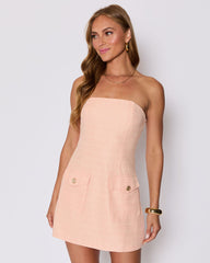 Morgan Tweed Strapless Mini Dress