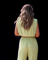 Resort Stay Plisse Sleeveless Top