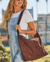 Iana Faux Suede Tote Bag