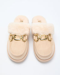 Toasted Oat Suede Horsebit Loafers