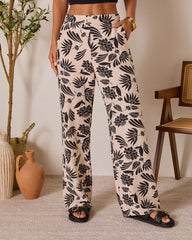 Coastal Bound Tropical Print Pant