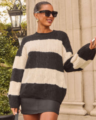 Tawnera Striped Color Block Sweater