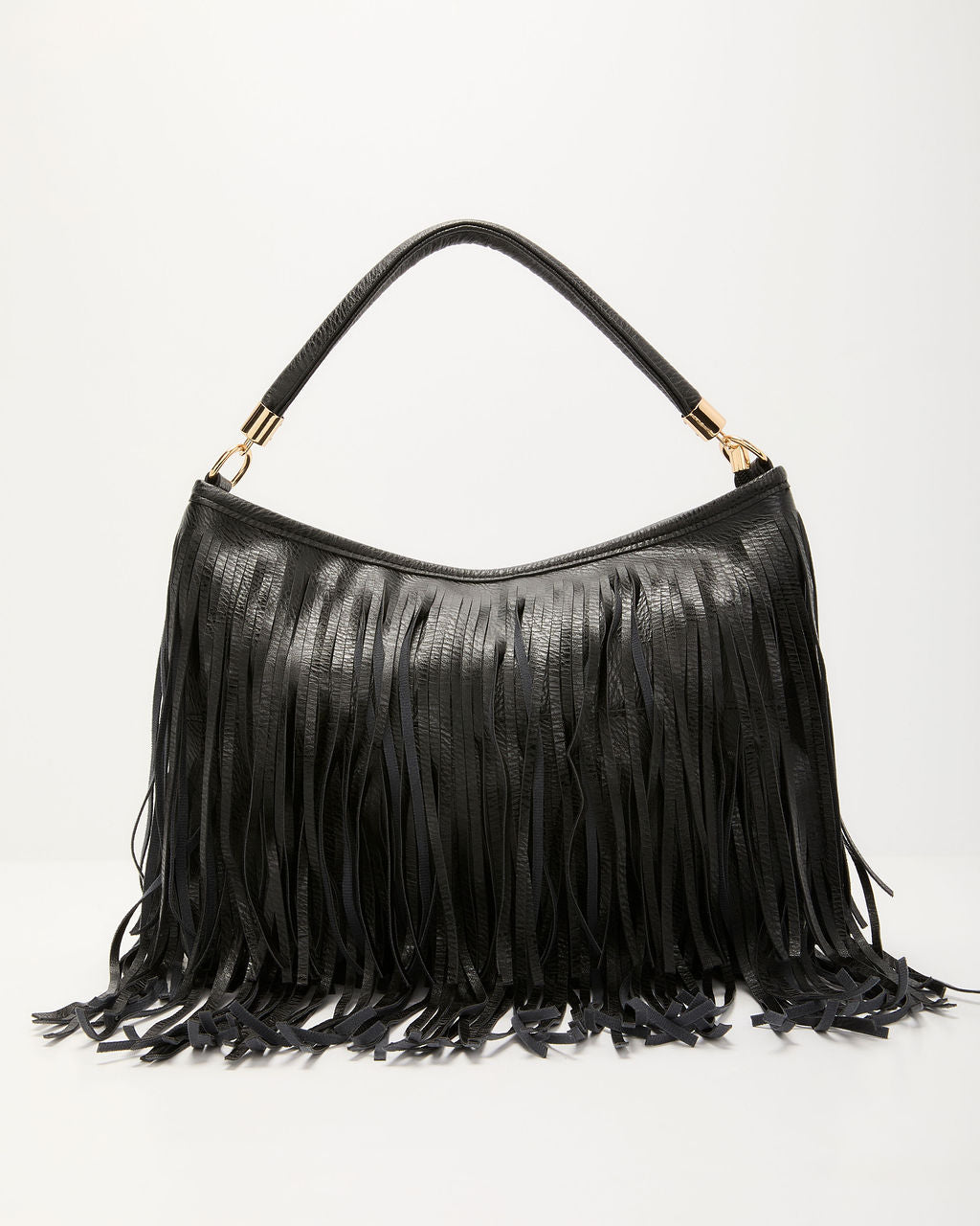 Marna Fringe Faux Leather Bag