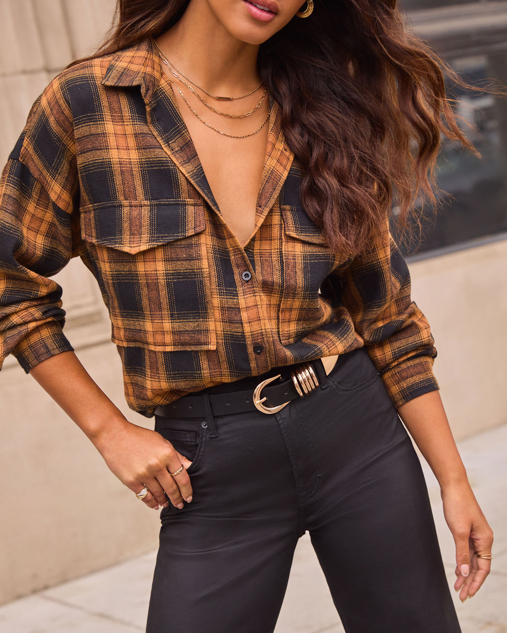 Greer Stacked Buckle Belt