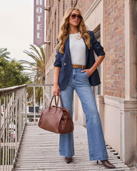 Twilight Leaves Double Breasted Blazer