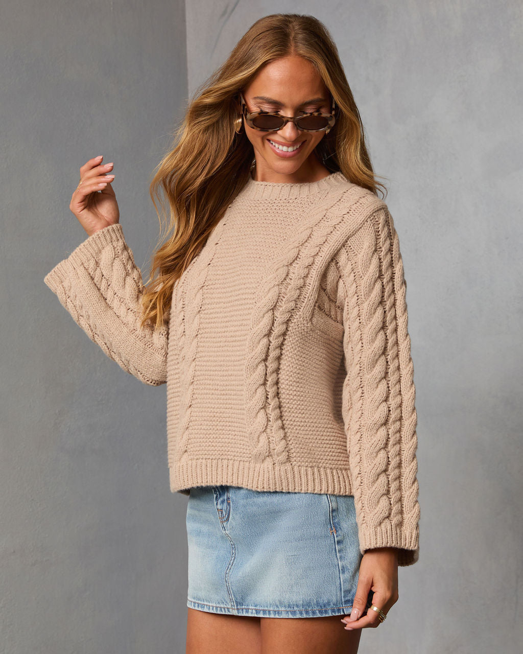 Acorn Trail Cable Knit Sweater