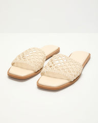Warren Crochet Flat Sandals