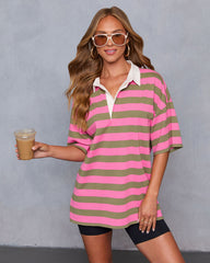 Jesalyn Polo Tunic Top