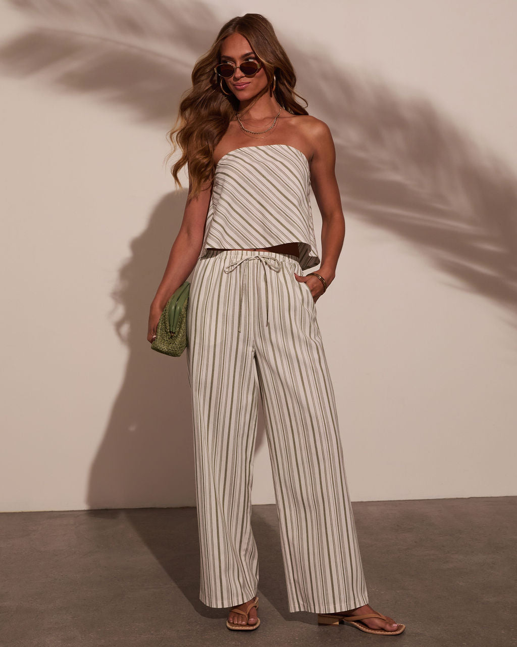 Myah Striped Crop Top