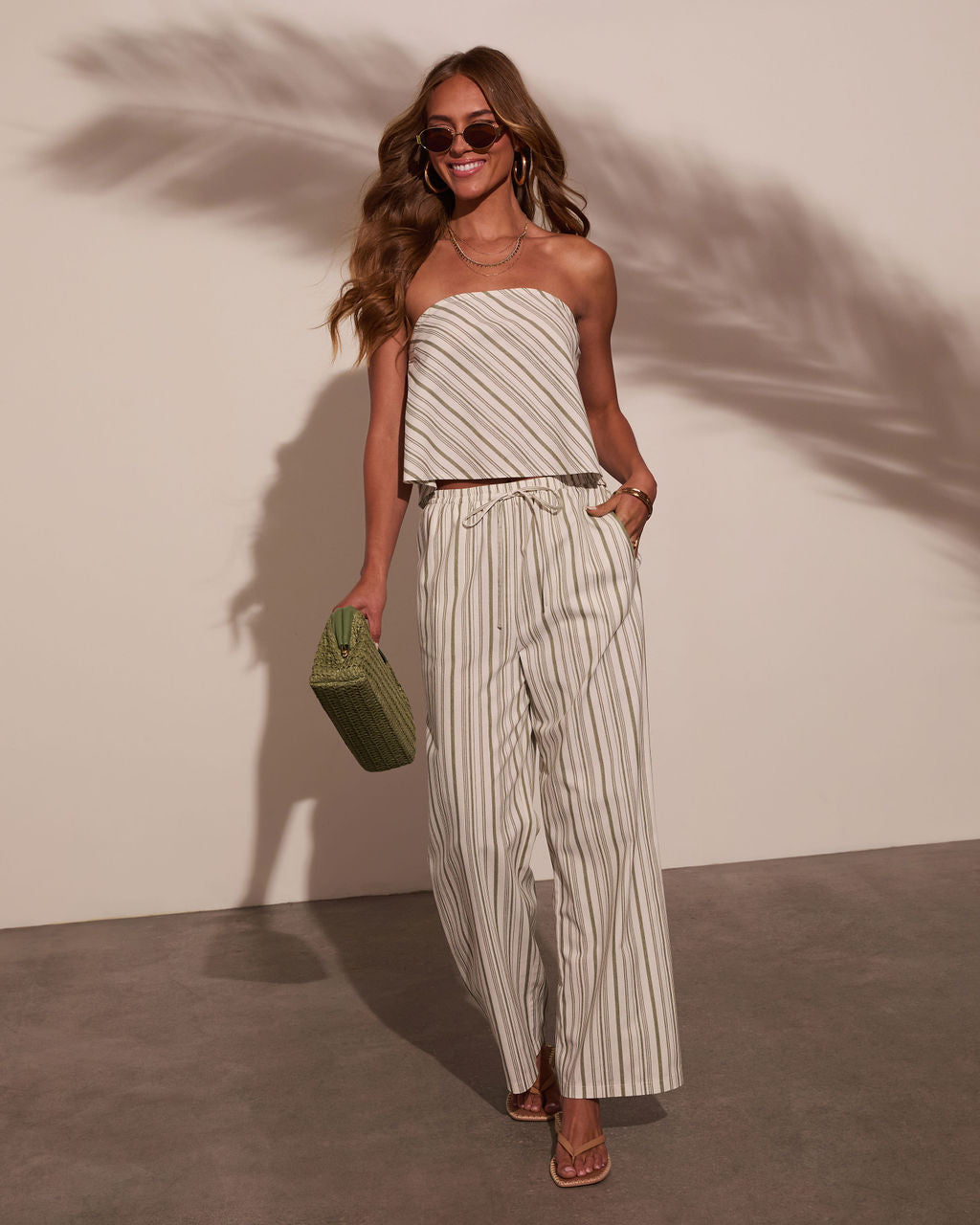 Myah Striped Wide Leg Pants