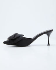 Carmeline Bow Mule Heels