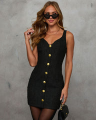 Time Is Now Tweed Mini Dress