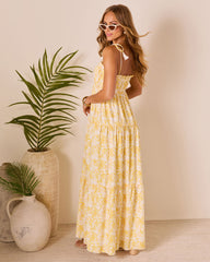 Scenic Views Tiered Floral Maxi Dress
