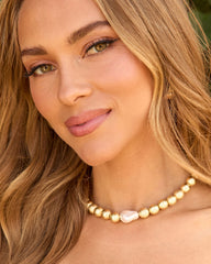 Sunbeams Bead And Pearl Necklace