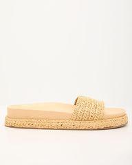 Devena Raffia Platform Sandal