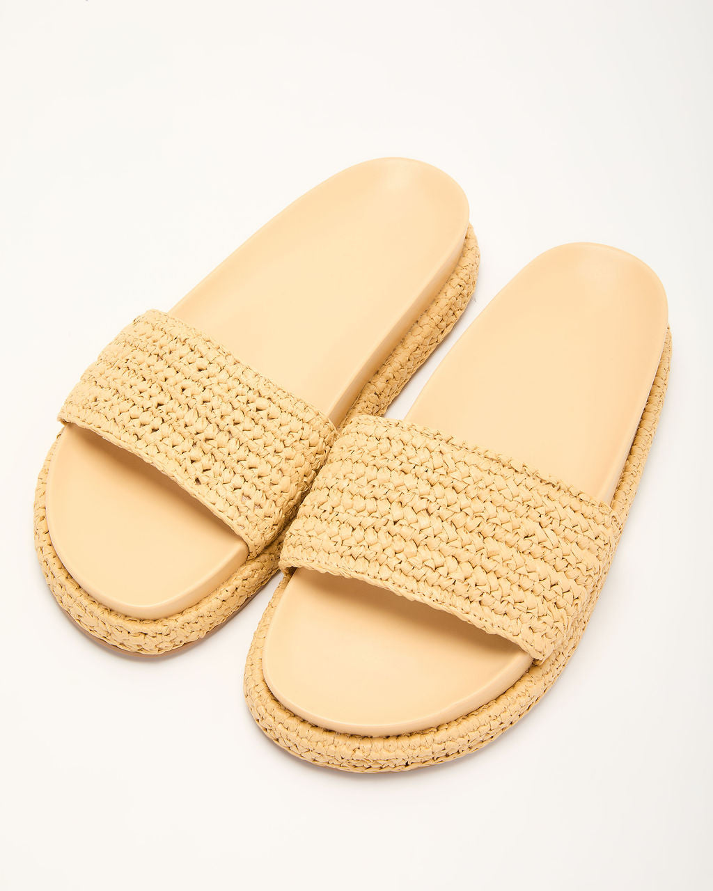 Devena Raffia Platform Sandal