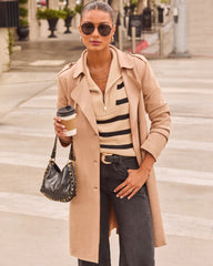 Pinecrest Suede Trench Coat