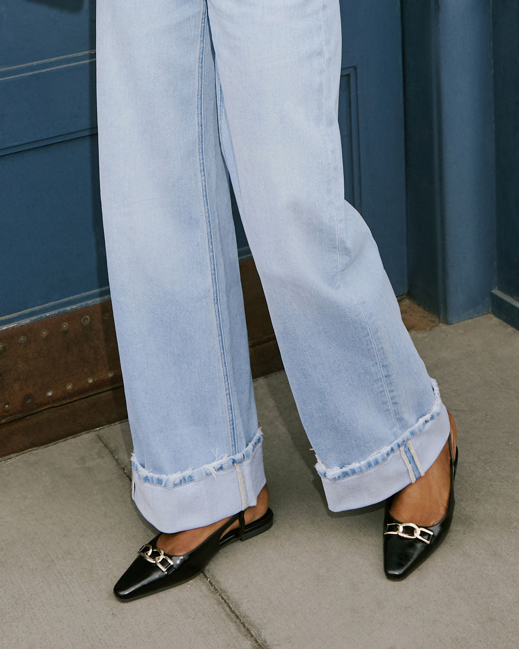 Lindley Slingback Chainlink Patent Leather Flats