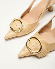 Madyson Slingback Buckle Heels