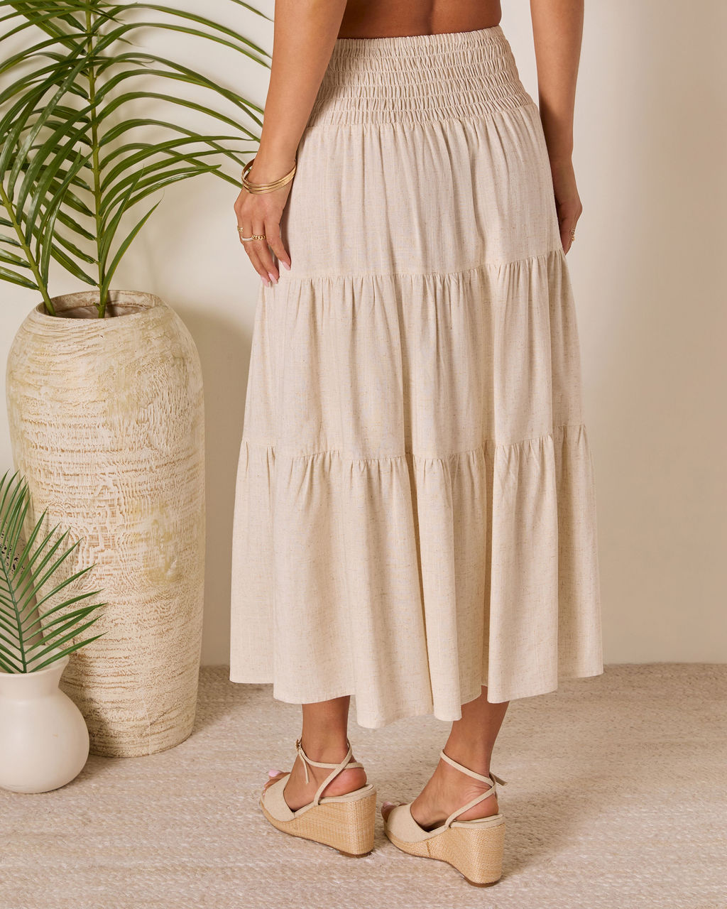 Tauni Tiered Maxi Skirt