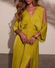 Luna Marina Kimono Maxi Dress