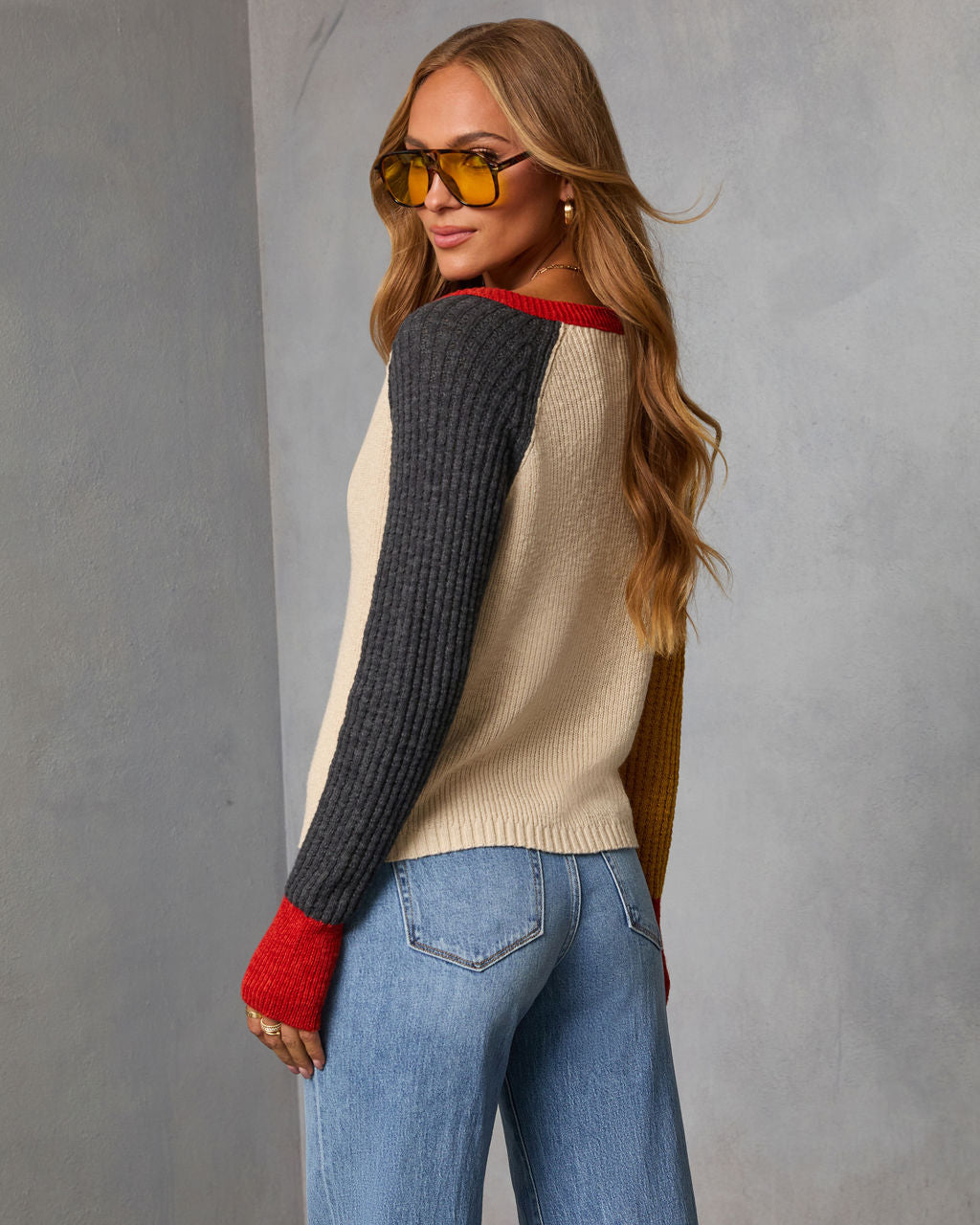 Celinda Knit Colorblock Cardigan