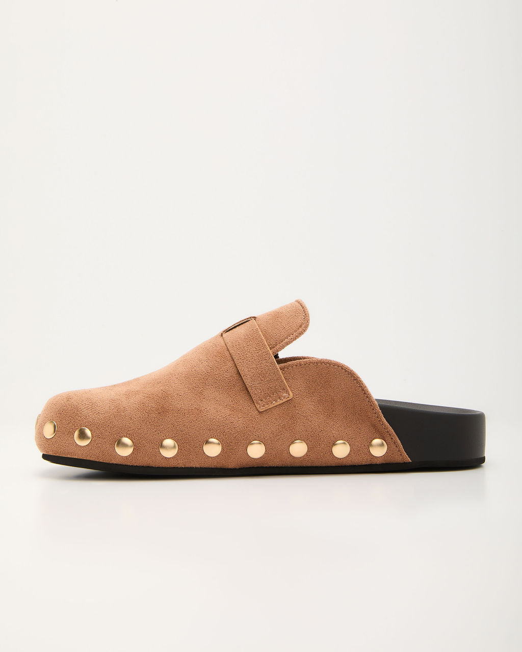 Telliah Faux Suede Studded Mule