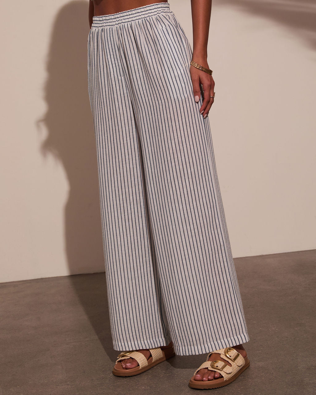 Perfect Streak Striped Wide Leg Pants