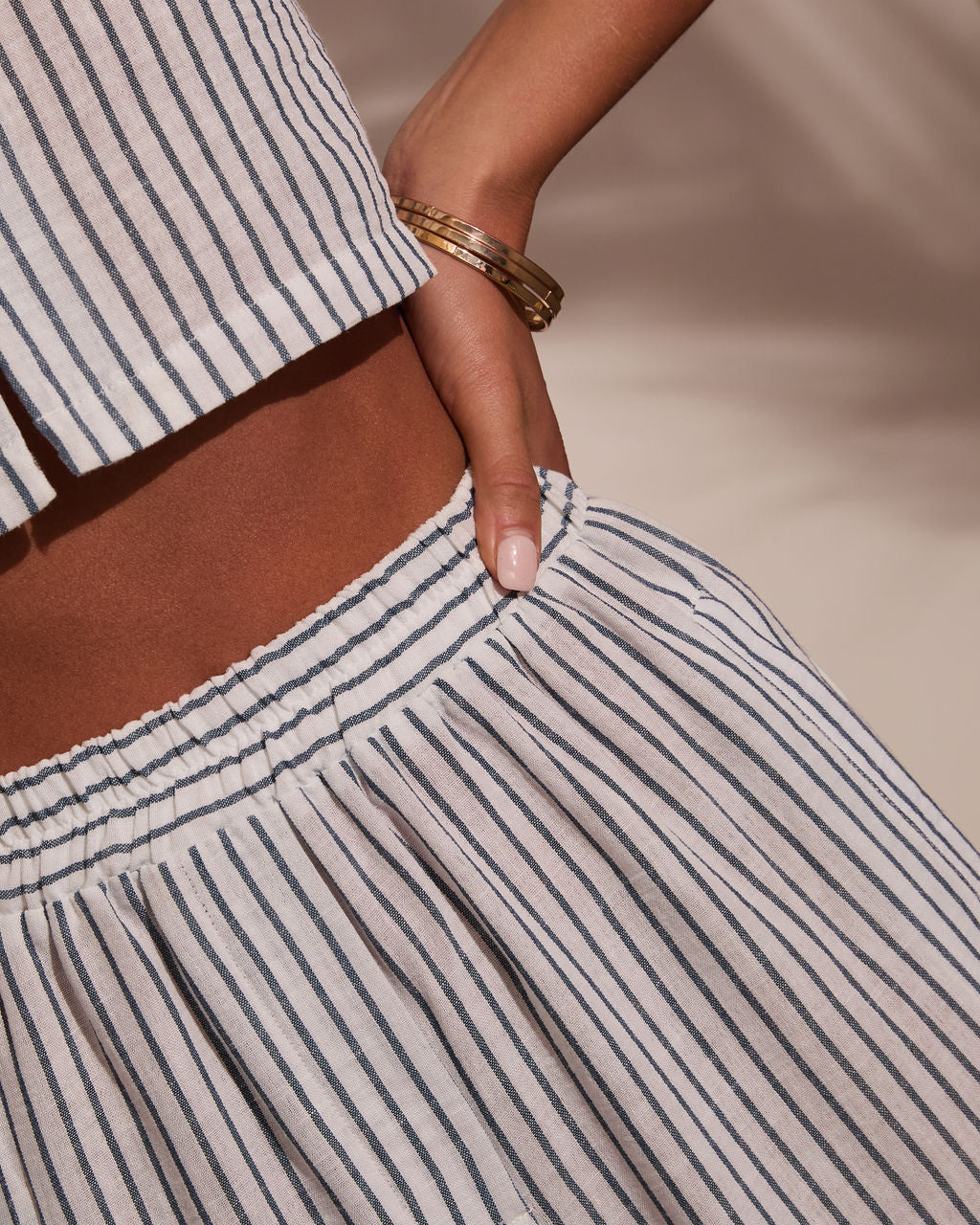 Perfect Streak Striped Wide Leg Pants