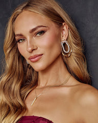 Charmed Dream Embellished Teardrop Earrings