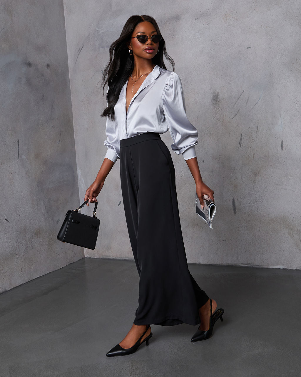 Madi Pocketed Wide Leg Pants