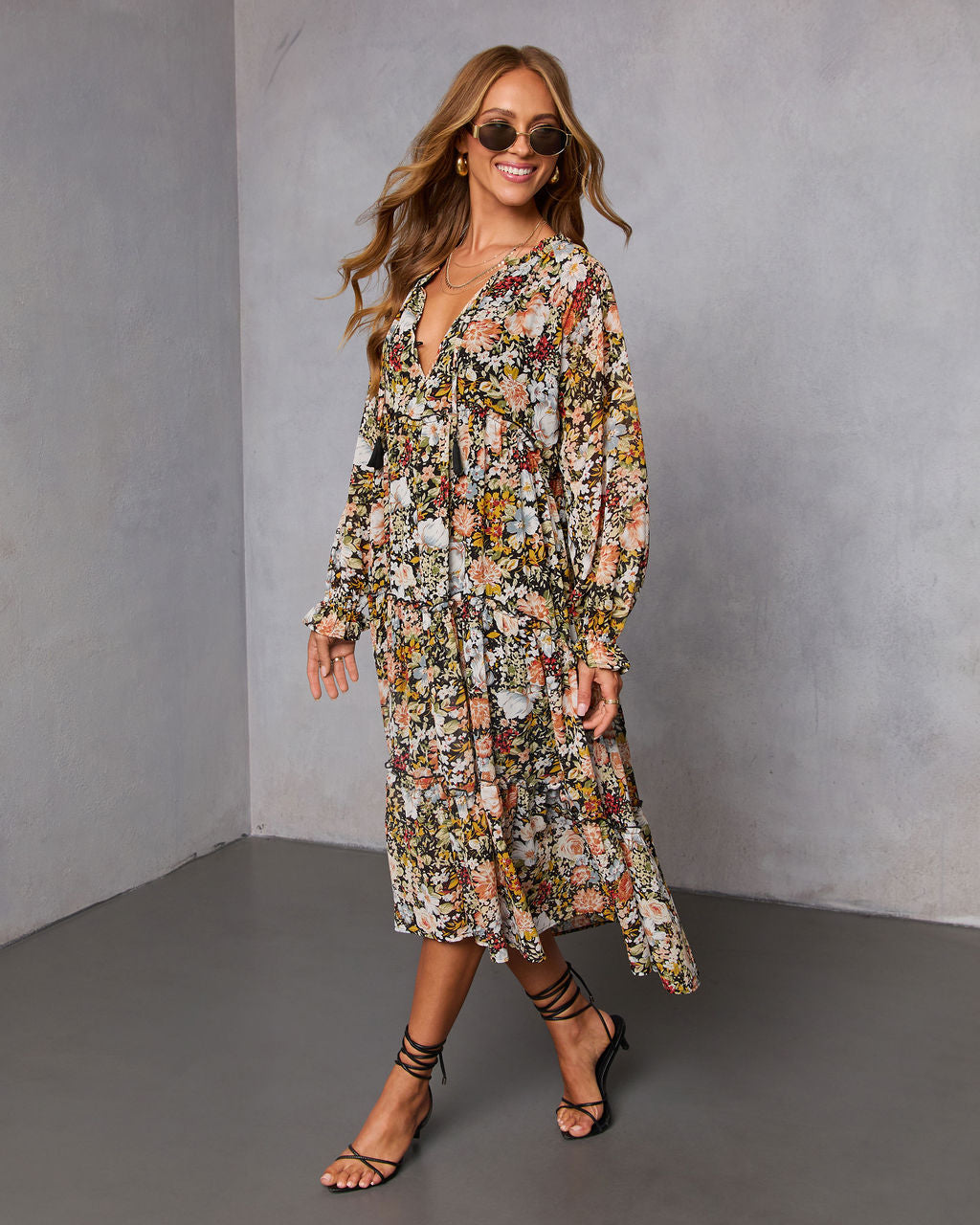 Ronda Tiered Midi Dress
