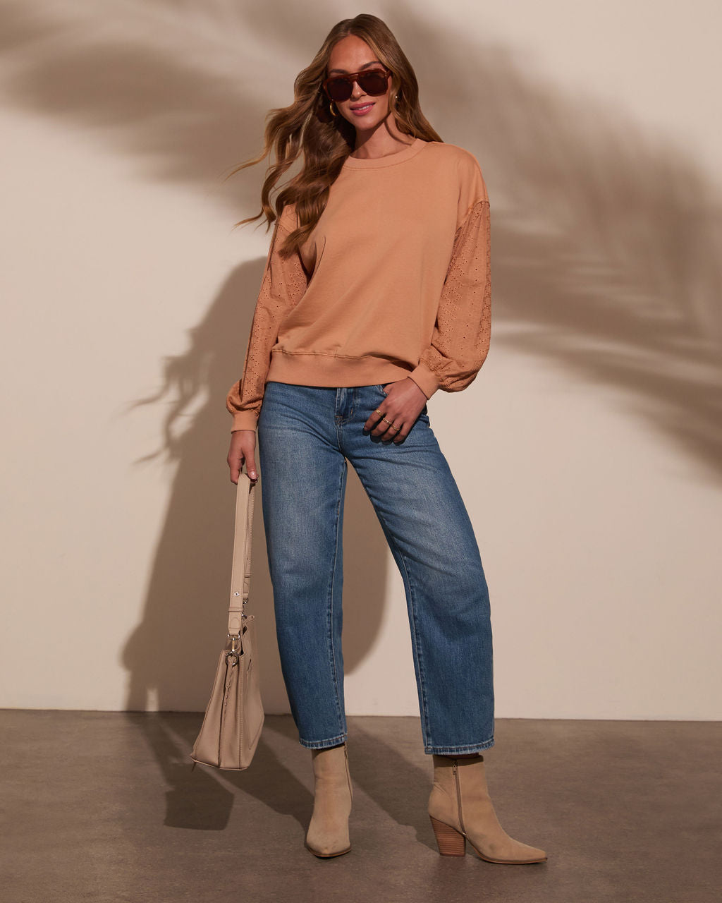 Annalisse Stretch Mid Rise Barrel Jeans