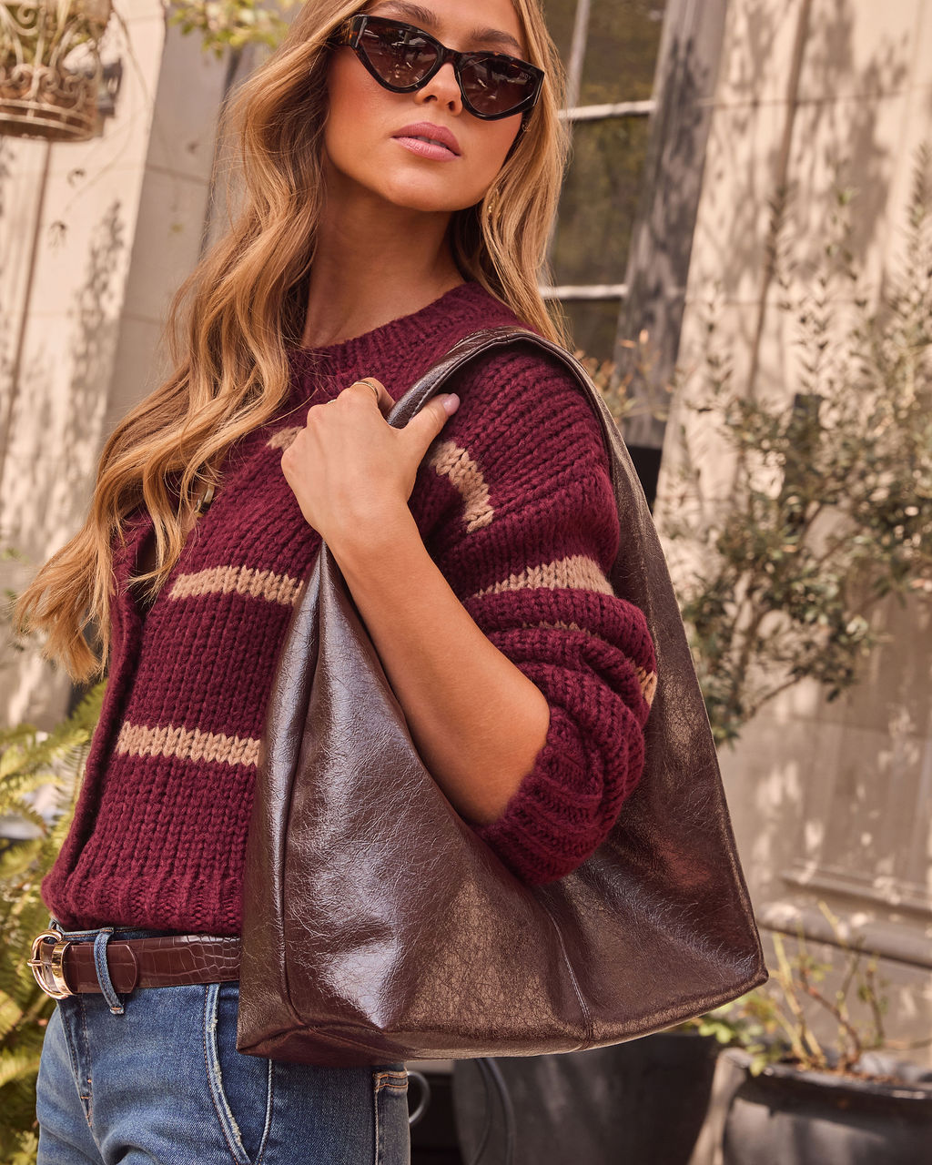 Ravella Slouchy Leather Shoulder Bag