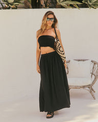 Sunveil Smocked Ripstop Cropped Top