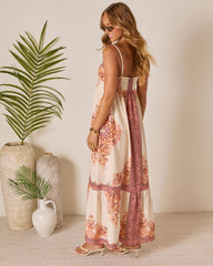 Terracotta Dream Babydoll Maxi Dress