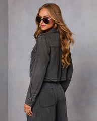 Easy Mode Crop Front Pocket Top