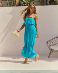 Merida Strapless Smocked Jumpsuit