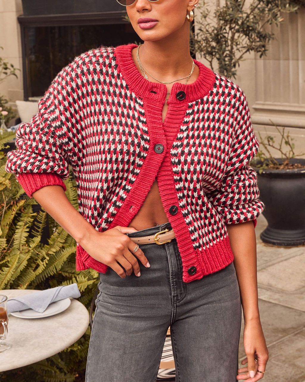 Whipped Chai Abstract Cardigan