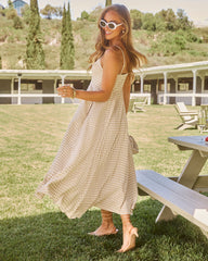 Maralen Gingham Maxi Dress