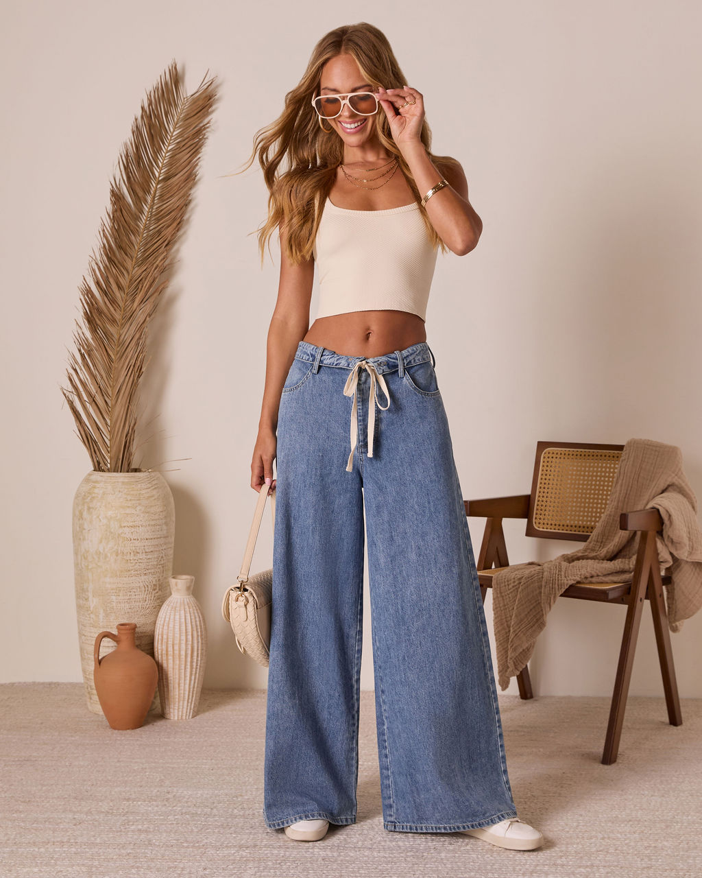 Solonge Rigid Drawstring Jeans
