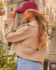 Clay Ridge Knit Cropped Trench