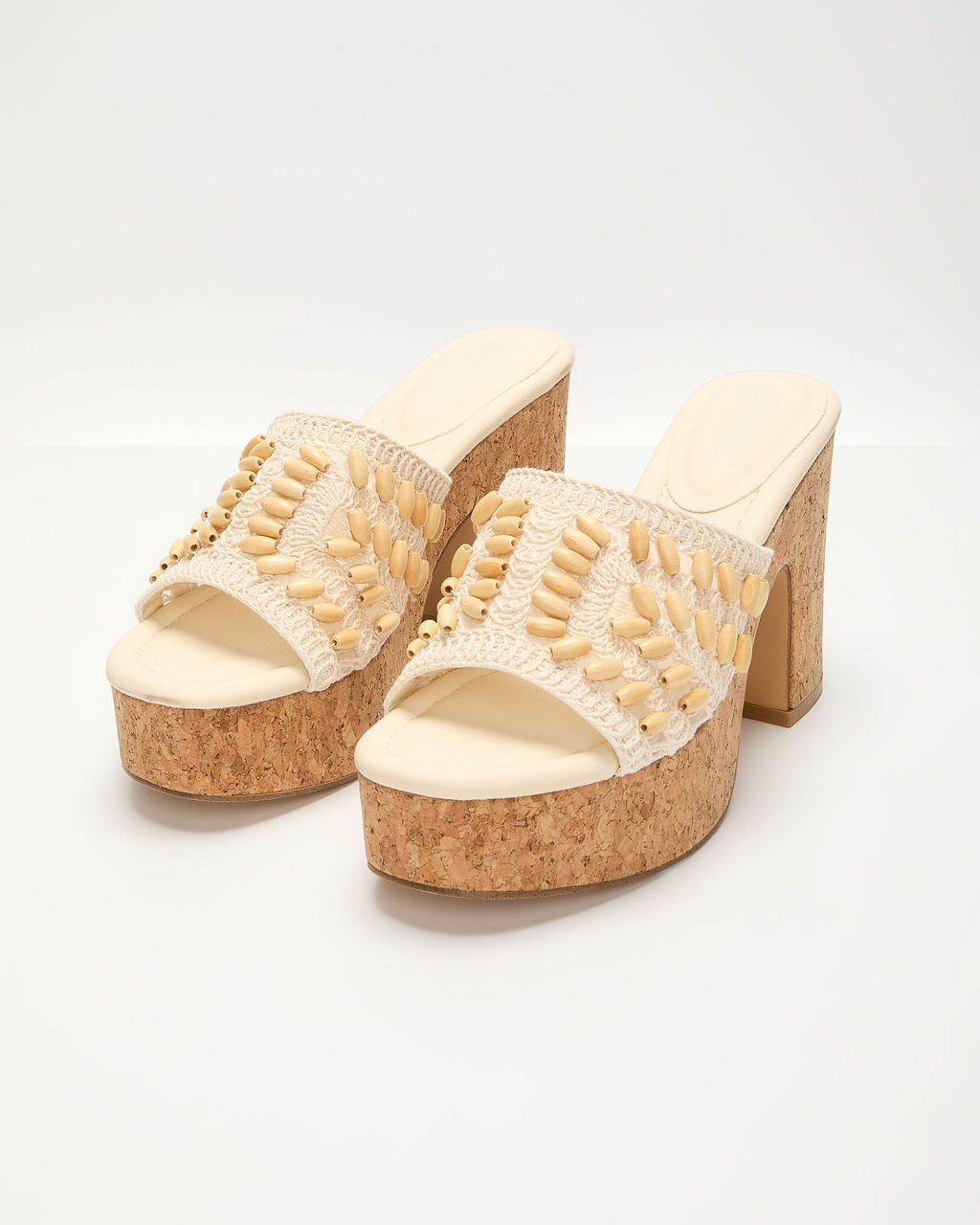 Madisson Shell Crochet Platform Sandal