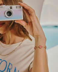 Capri Crush Clover Charm Bracelet