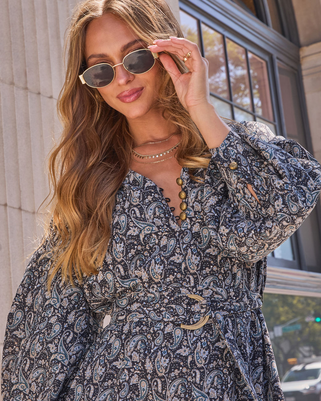 Cinthia Printed Mini Dress