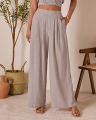 Thea High Rise Striped Pants